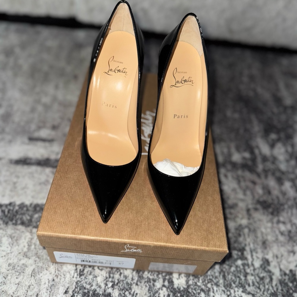 Christian Louboutin Black Patent Leather Heels
